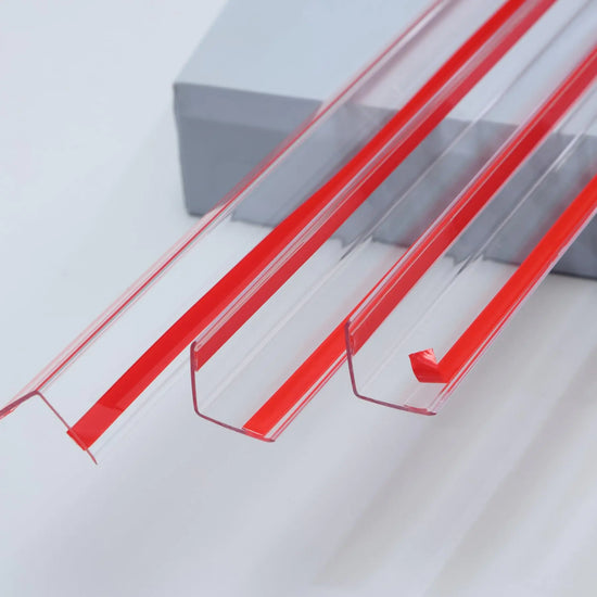 Trimold Clear Peel and Stick L Molding Corner Guards with 90° Angle for Wall Door Frame Cabinet Baseboard Protection and Decoration 3.9ft x 1.2in (3Pcs)